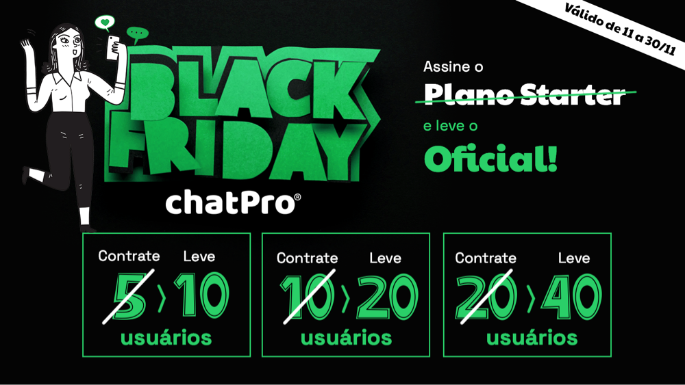 Oferta Black Friday no chatPro